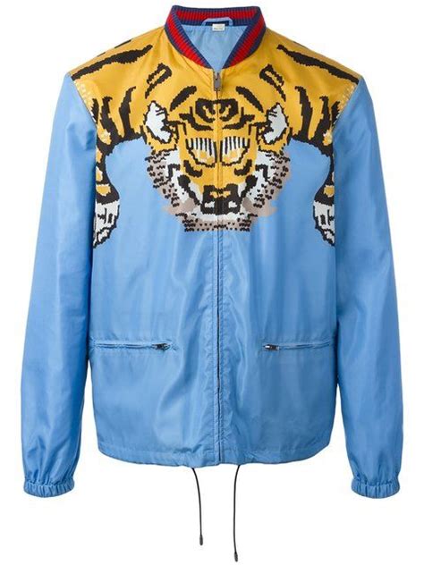 gucci windbreaker tiger|gucci windbreaker jacket men's.